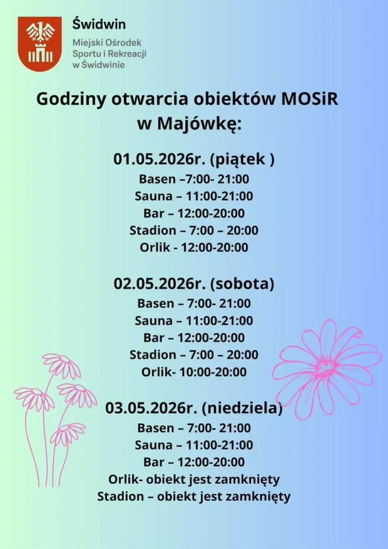 Zbliża się majówka…
