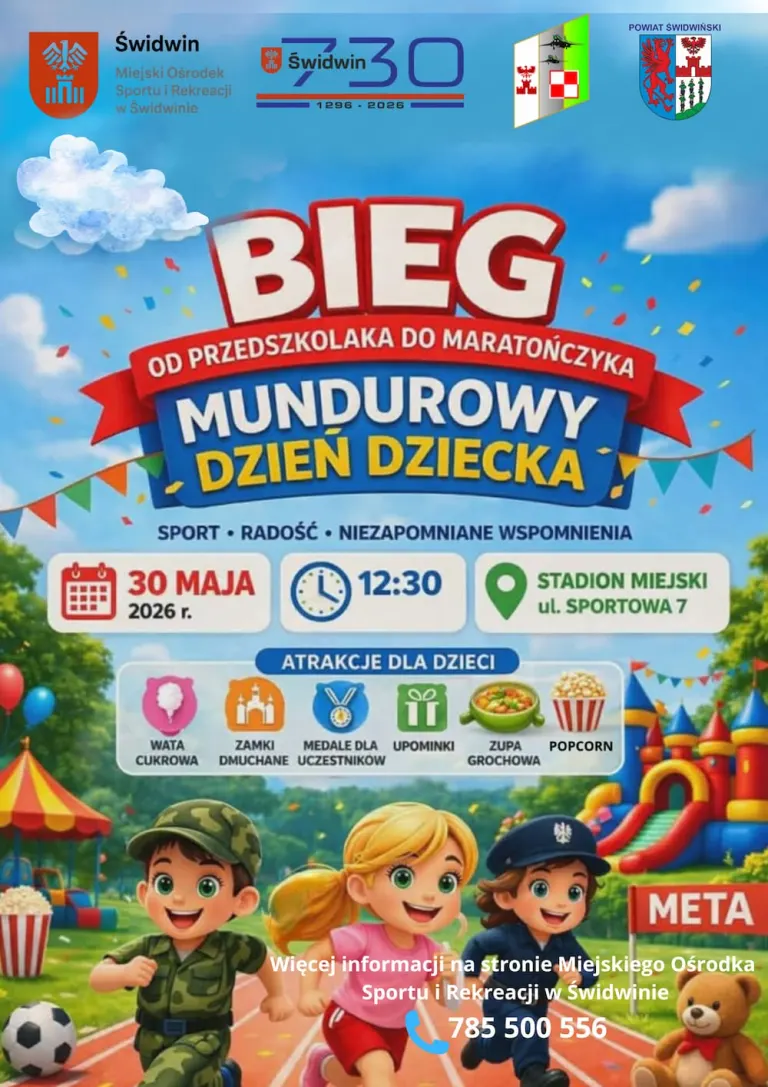 Bieg „Od Przedszkolaka do Maratończyka” – Mundurowy Dzień Dziecka!
